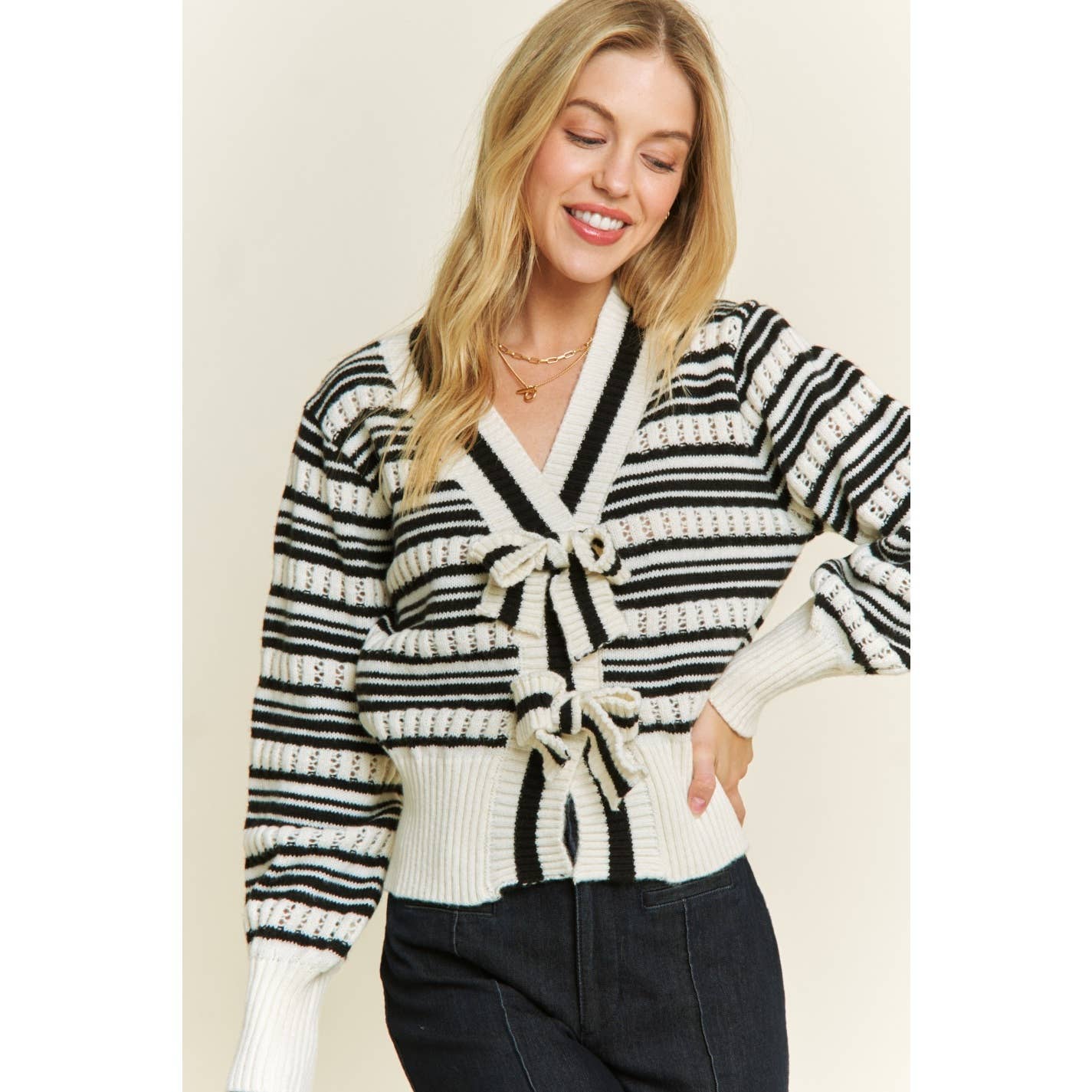 Stripes & Sass Cardigan
