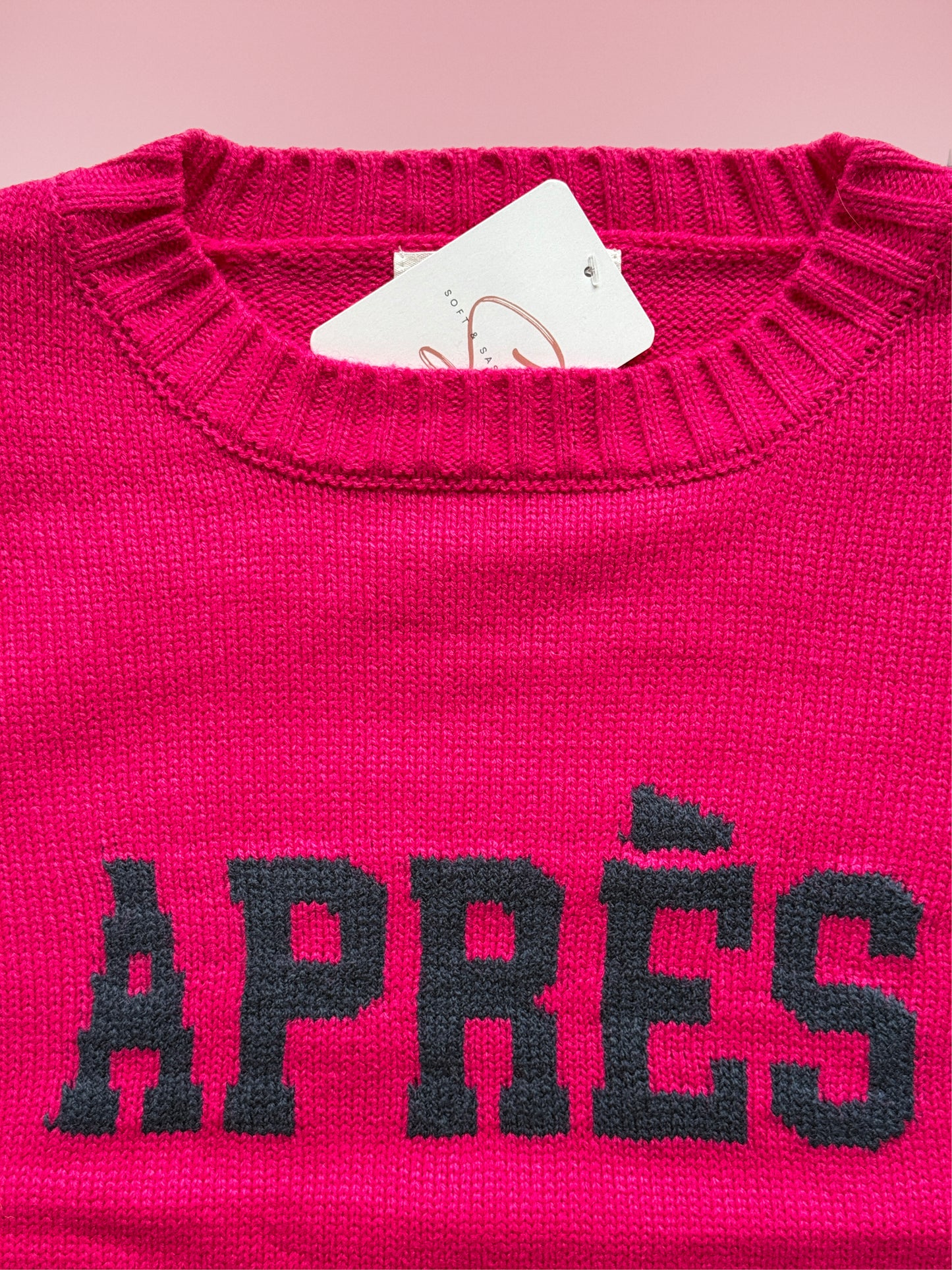 Bright Pink Aprés Sweater