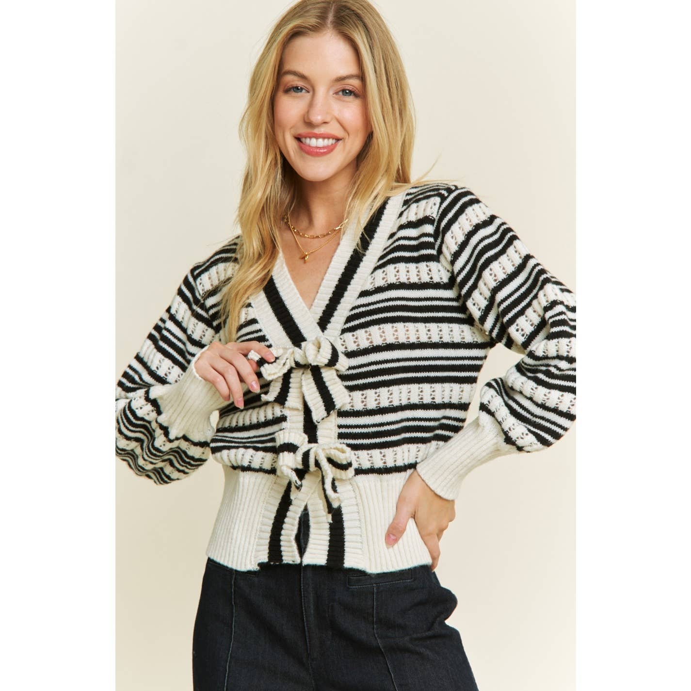 Stripes & Sass Cardigan