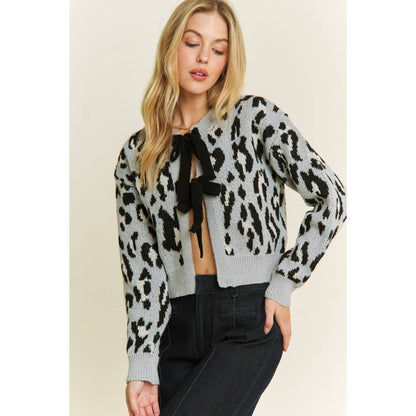 Purrfect Bow Knit Cardigan