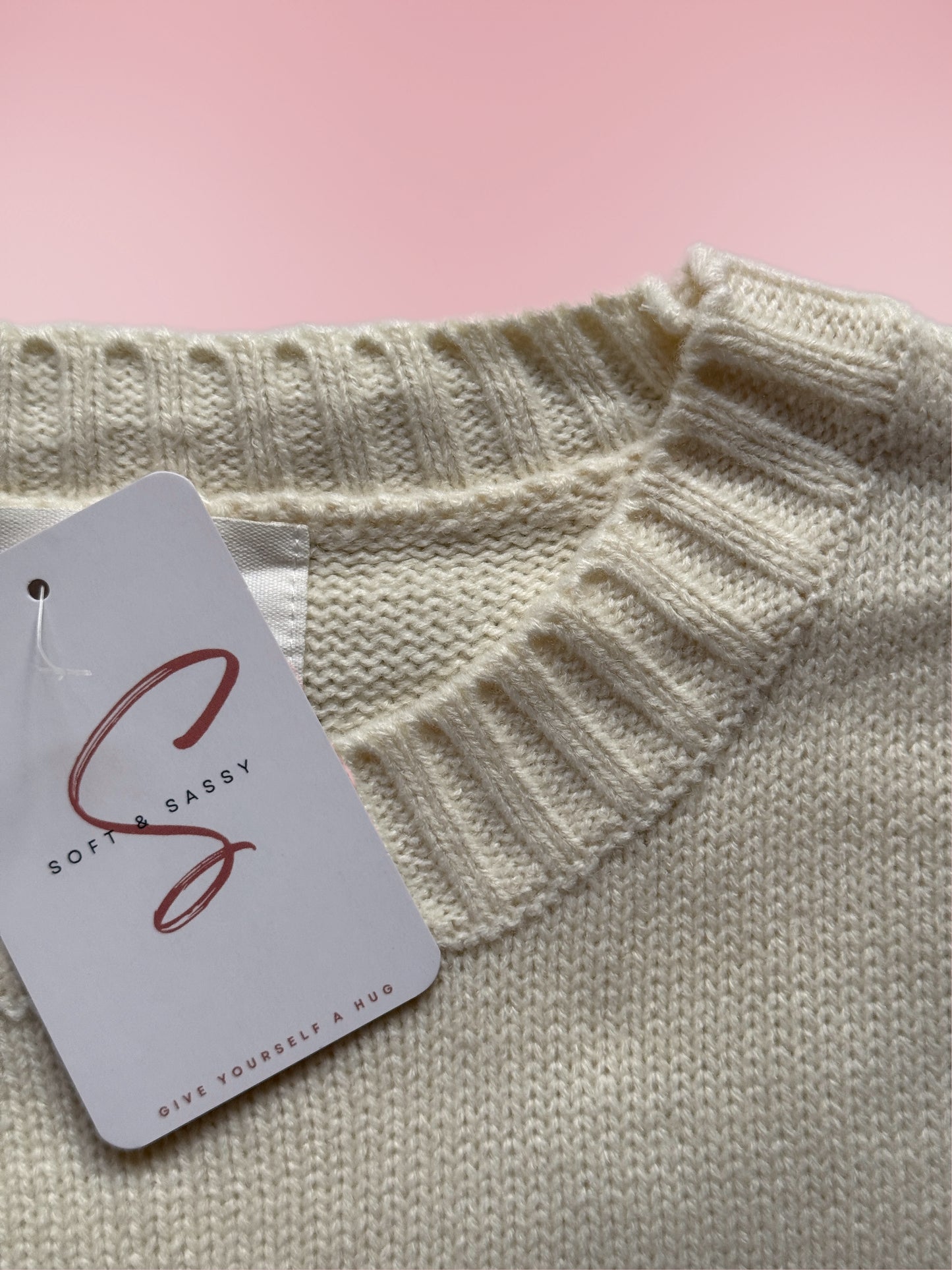 Cream Ski Goggle Sweater