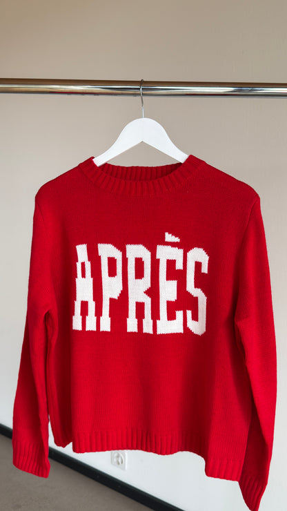 Red Aprés Sweater