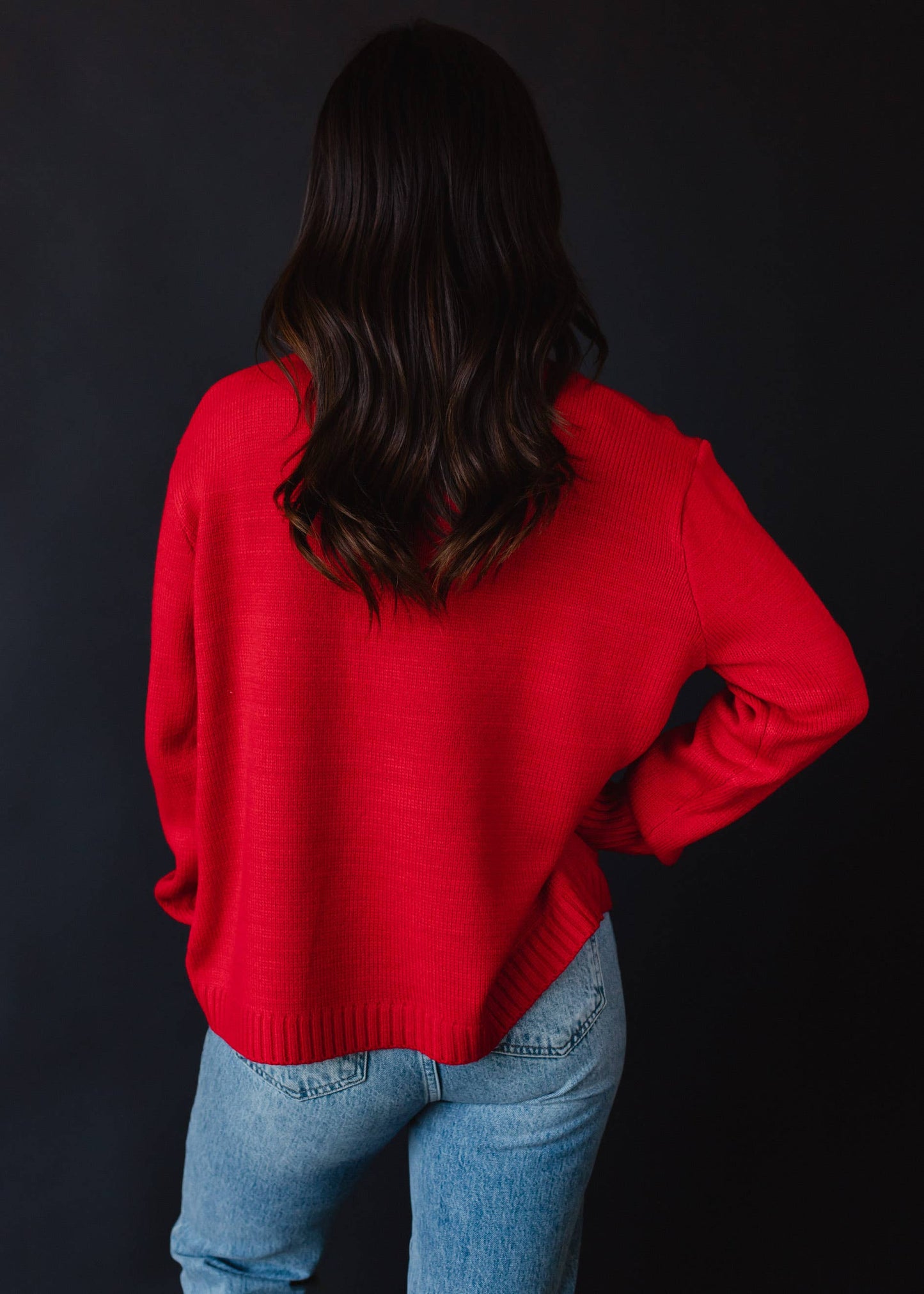 Red Aprés Ski Sweater