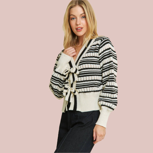 Stripes & Sass Cardigan